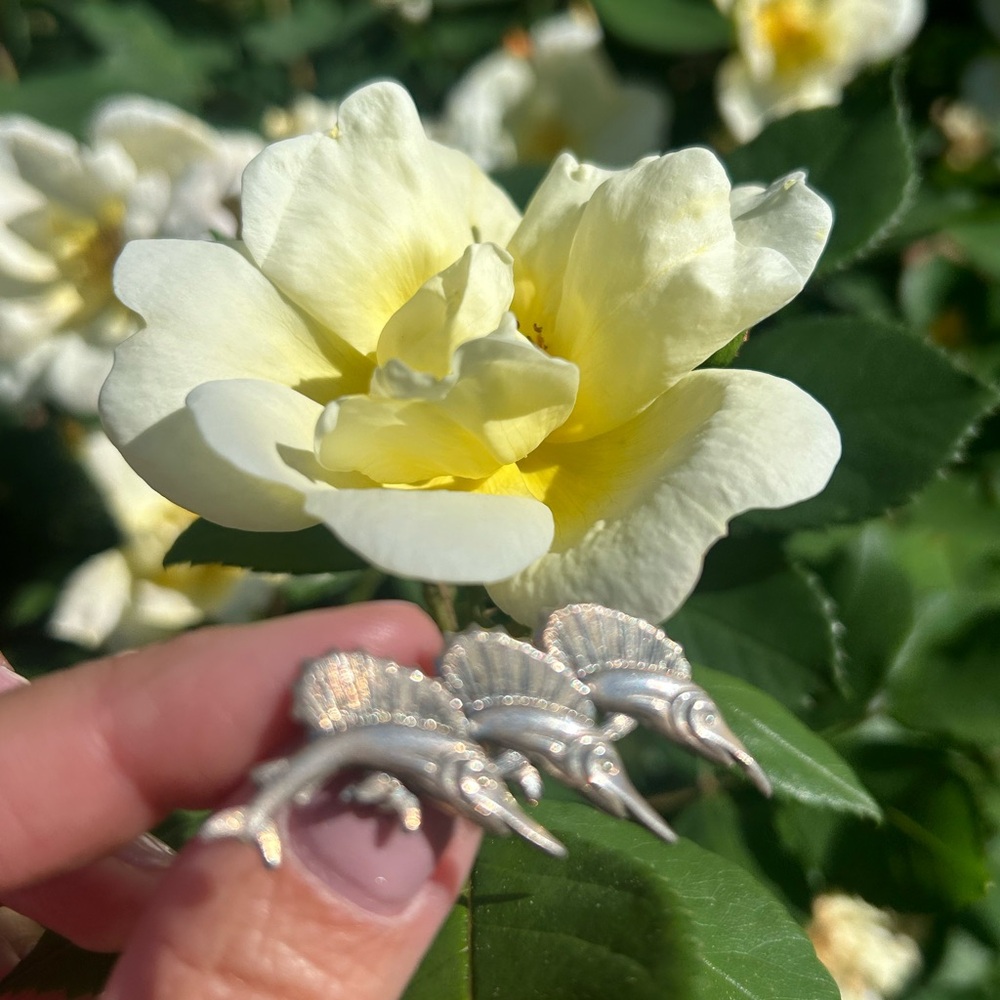 🏖️BEAU Sterling Silver 3-D Swordfish Summer BROOCH